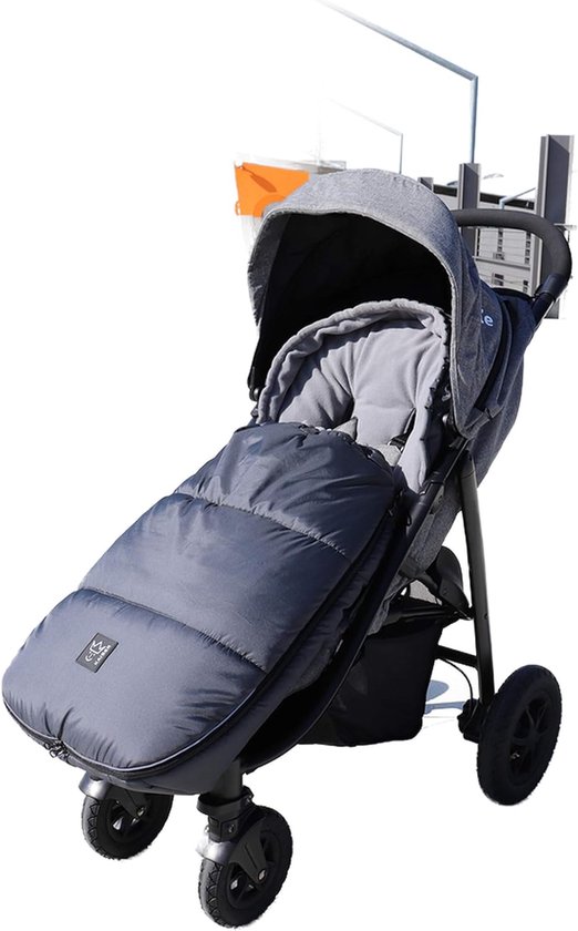 Voetenzak Kinderwagen - Baby deken - Warmte en Comfort - Afneembaar Bovenstuk - Universeel Geschikt - Antraciet