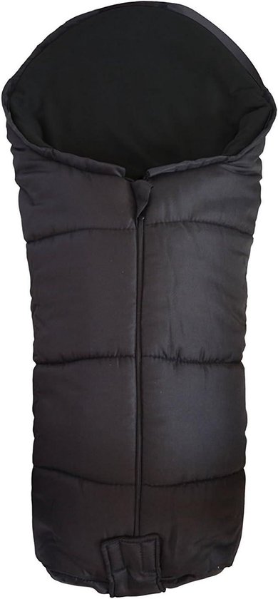 Voetenzak Kinderwagen - Baby deken Winterzak - Warm Houden Baby - Fleece Gevoerd - 96 x 41 cm - Zwart