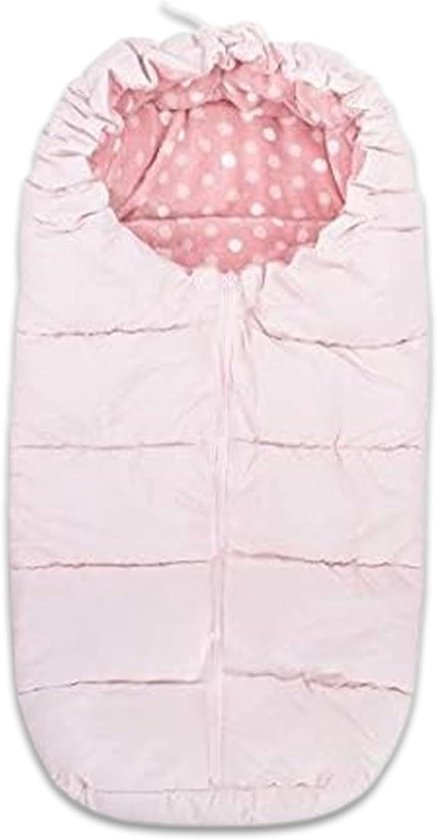 Voetenzak Kinderwagen - Baby Dekje - Baby Warm Houden - Antislip Materiaal - 85 x 45 cm - Roze Stippen