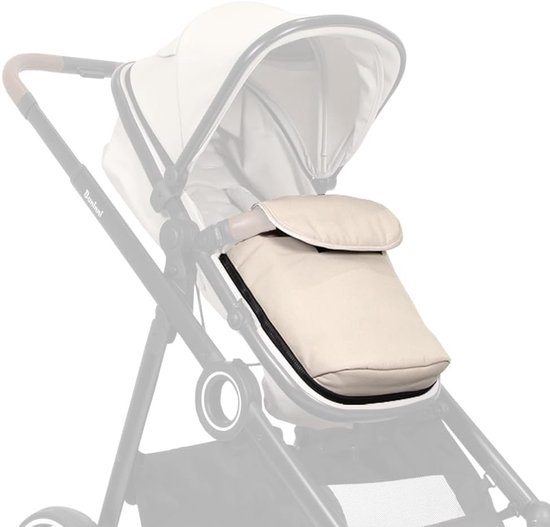 Voetenzak Kinderwagen - Baby Lijk - Warm Blijven - Op Maat Gemaakt - 45 x 43 x 8 cm - Zandkleur