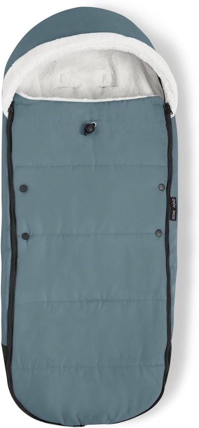 Voetenzak Kinderwagen - Baby slaapzak - Baby warm houden - Dubbele vulling fleece - 89 cm - Aqua