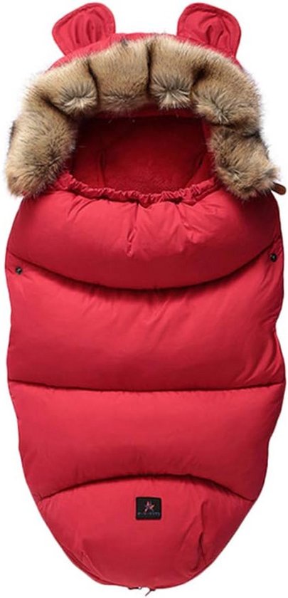 Voetenzak Kinderwagen - Baby Slaapzak - Baby Warm Houden - Waterdicht Winddicht - 100 x 48 cm - Rood