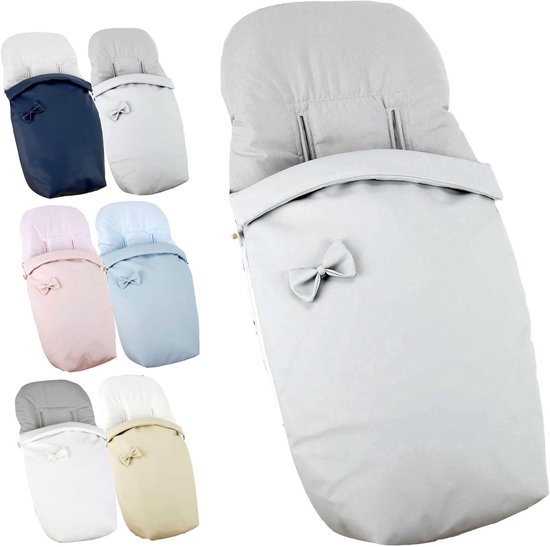 Voetenzak Kinderwagen - Baby Slaapzak - Comfortabel Reizen - Universele Pasvorm - 95 cm - Grijs