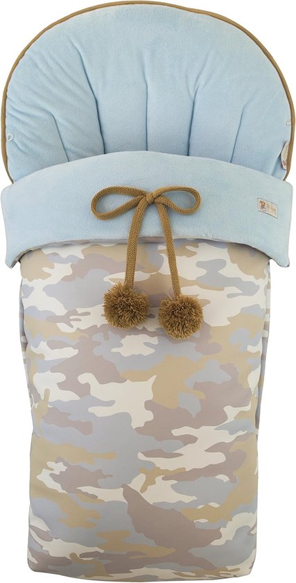 Voetenzak kinderwagen - Baby slaapzak - Warmte buiten - Waterafstotend materiaal - Universeel model - Blauw camouflage
