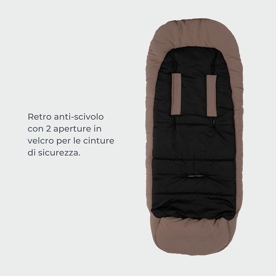 Voetenzak Kinderwagen - Baby Slaapzak - Warmte en comfort - Verstelbare capuchon - 100 cm - Beige