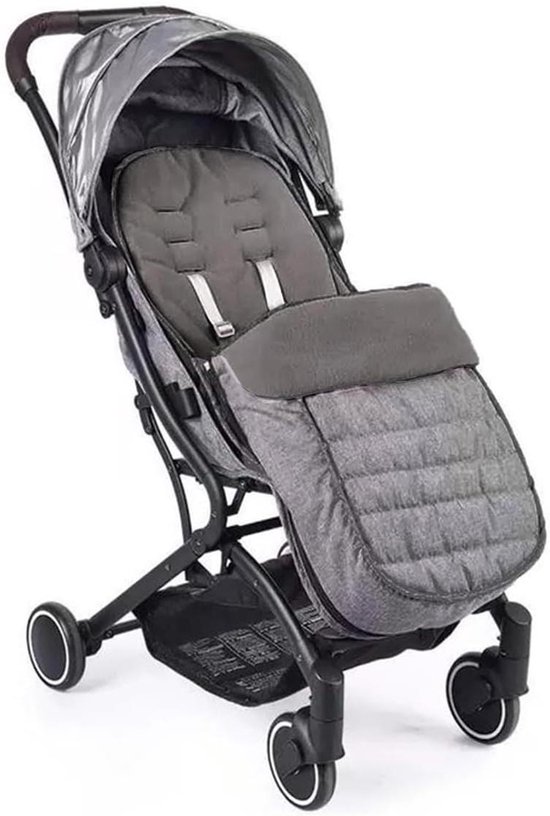 Voetenzak Kinderwagen - Baby Slaapzak - Winterse Wandelingen - Verstelbaar & Antislip - Universele Pasvorm - Grijs