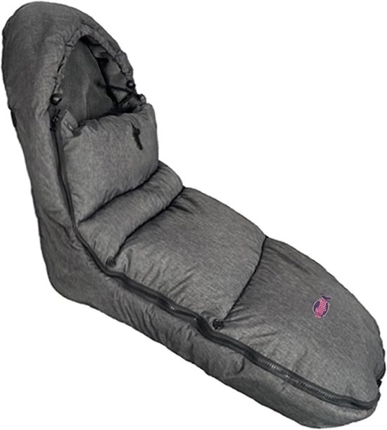 Voetenzak Kinderwagen - Baby Voetenzak Dekje - Baby Comfortabel Houden - Waterdicht Koraalfleece - 99 cm Hoogte - Grijs