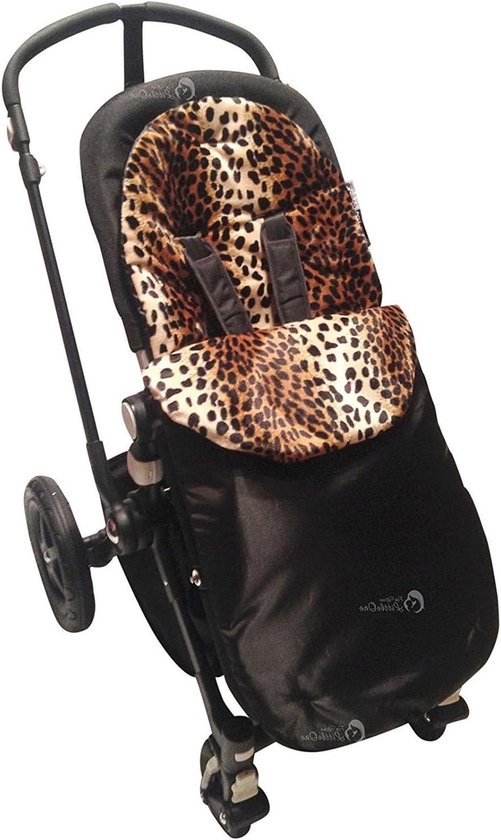 Voetenzak Kinderwagen - Baby Voetenzak - Warm Houden - Omkeerbaar naar Stoelhoes - 51 x 40 cm - Zwart