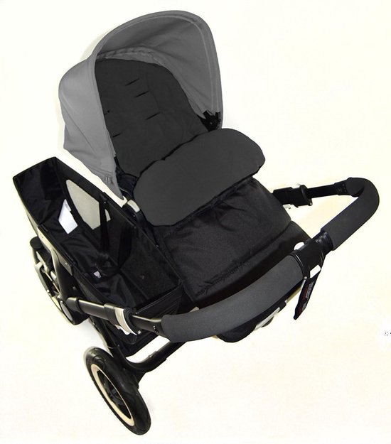 Voetenzak Kinderwagen - Baby warmer - Baby comfort - Wind en waterafstotend - 50 x 42 x 10 cm - Zwart