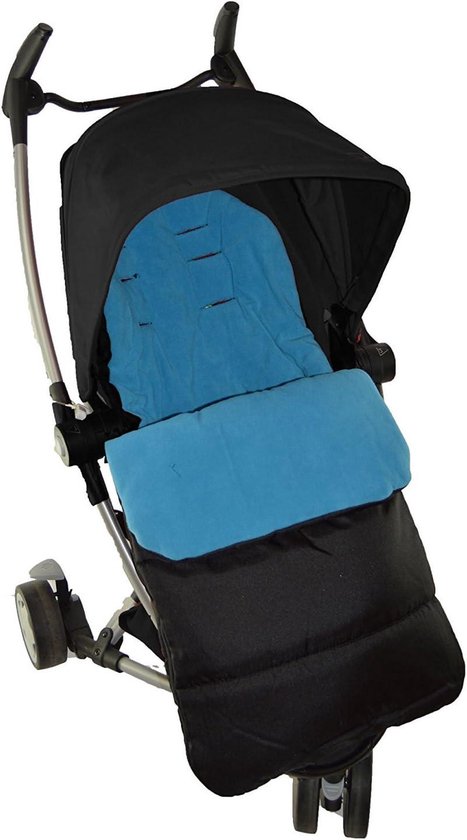 Voetenzak Kinderwagen - Babydoek Dekje - Warmte Buiten - Uitritsbaar tot Stoelvoering - 465 x 40 x 9 cm - Blauw