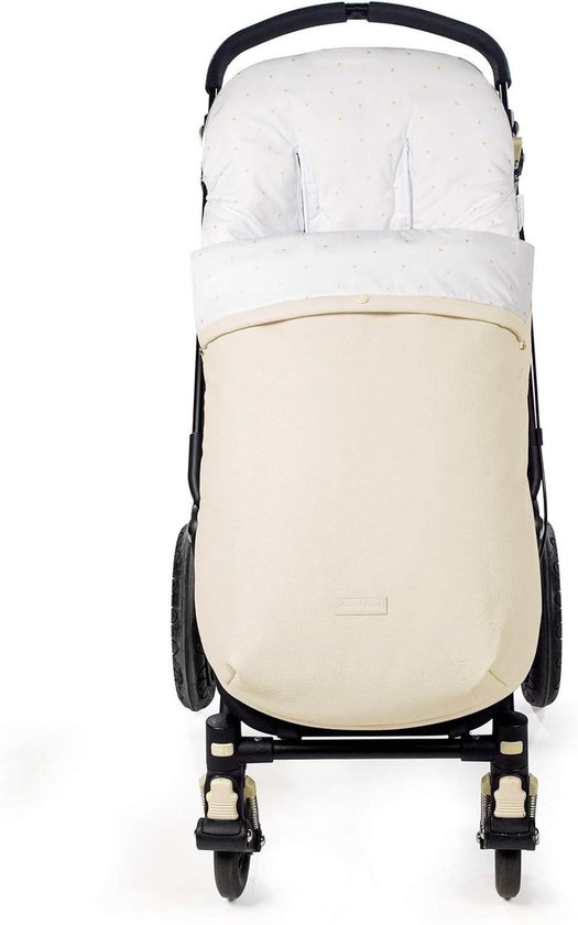 Voetenzak Kinderwagen - Babyhoes Buggy - Warmte Buiten - Universele Pasvorm - 47 x 91 cm - Beige
