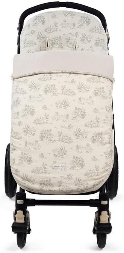 Voetenzak Kinderwagen - Babyzak Wandelwagen - Baby Comfort - Universele Pasvorm - 91 x 47 cm - Crème