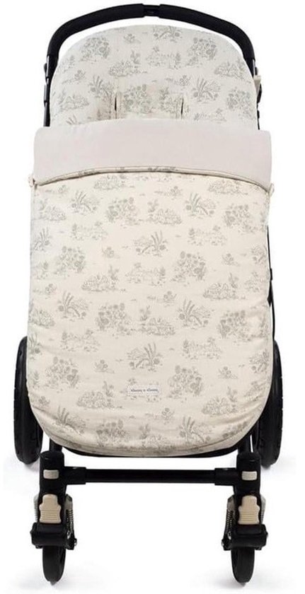 Voetenzak Kinderwagen - Babyzak Wandelwagen - Baby Comfort - Universele Pasvorm - 91 x 47 cm - Crème