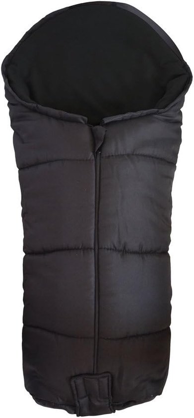 Voetenzak Kinderwagen - Babyzak Wandelwagenzak - Baby Comfort - Warm Fleece Gevoerd - 39 x 30 x 15 cm - Zwart