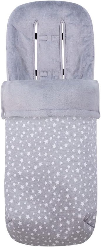 Voetenzak Kinderwagen - Babyzak - Warm Blijven - Waterdichte Binnenkant - Niet Gespecificeerd - Wit Met Stippen