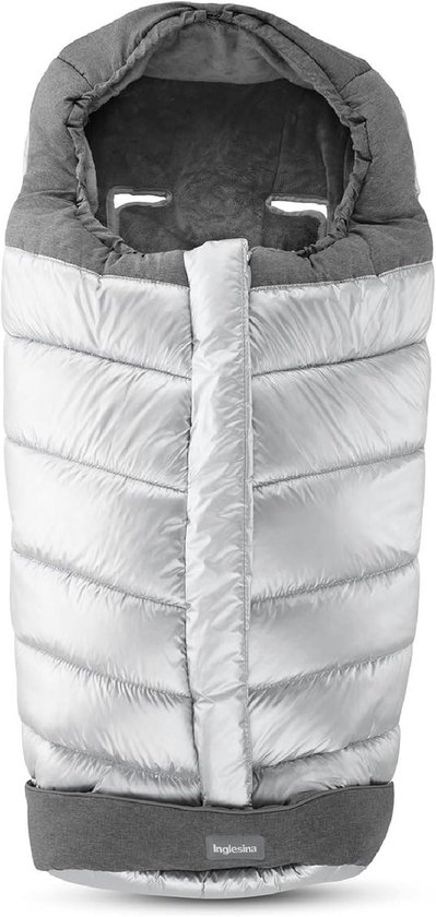 Voetenzak Kinderwagen - Babyzak - Winterse Wandelingen - Water Winddicht - 93 x 52 cm - Zilver