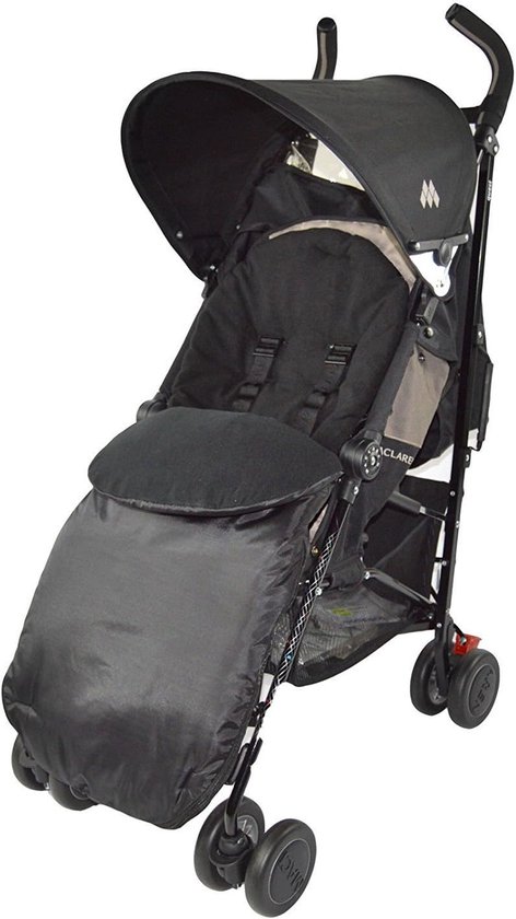 Voetenzak Kinderwagen - Buggystoelhoes - Warmte Buiten - Uitritsbaar tot stoelvoering - 47 x 37 x 6 cm - Zwart