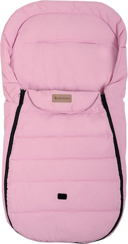 Voetenzak - Kinderwagen deken - Zomerse uitstapjes - Afneembare vulling - 95 x 45 cm - Roze
