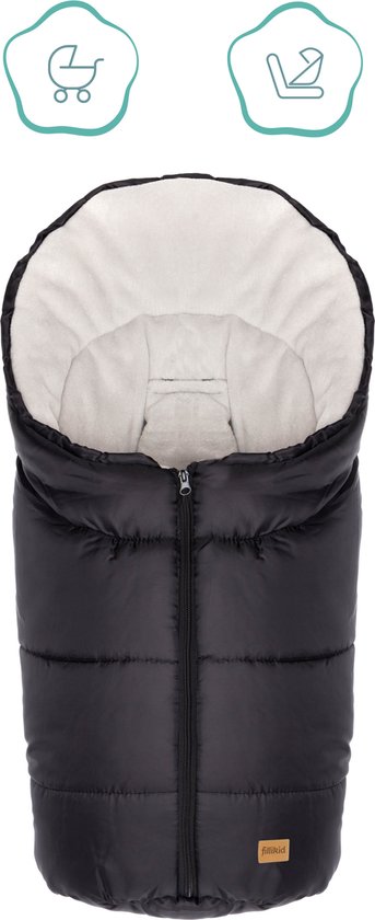 Voetenzak Kinderwagen en Autostoel – 2 in 1- Wintervoetenzak Eco - 45x80 cm - Fillikid van Fillikid