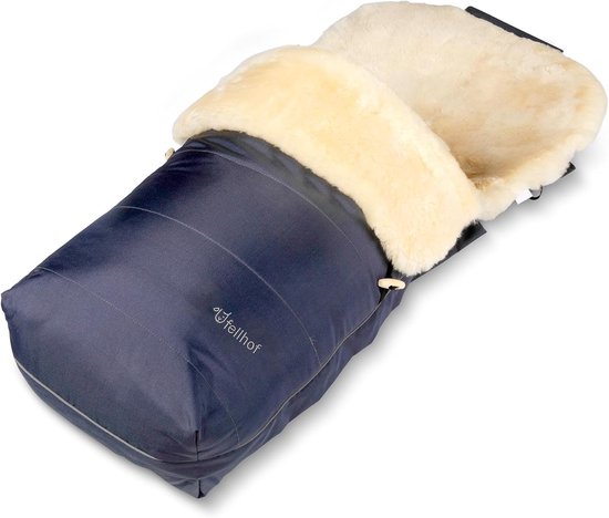 Voetenzak kinderwagen Merino lamsvacht 45 x 97 cm van Merkloos