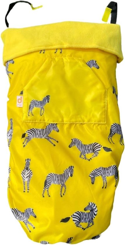 Voetenzak Kinderwagen - Reisdeken Cover - Warm en Droog - Universele Pasvorm - 0-4 Jaar - Gele Zebra