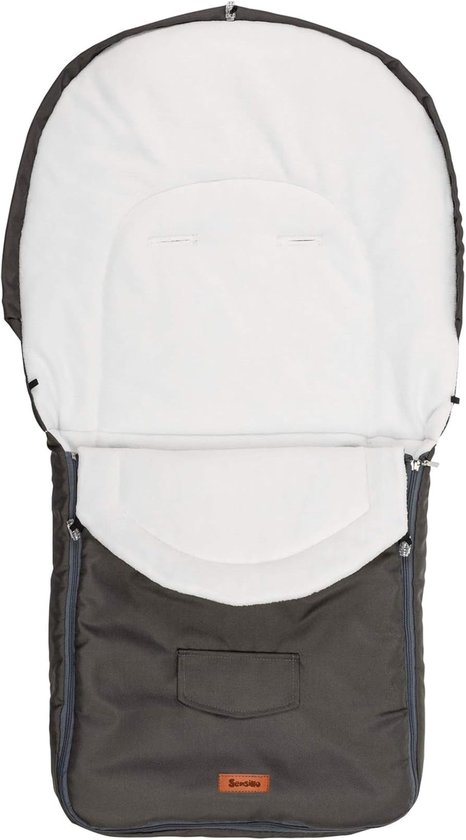 Voetenzak Kinderwagen - Reiswieg Buggy - Winterse Wandelingen - Waterafstotend Fleece - 95x40cm - Grafiet
