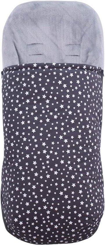 Voetenzak Kinderwagen - Slaapzak Buggy - Baby Comfort - Waterdichte Buitenkant - 98 cm x 43 cm - Winter Sky
