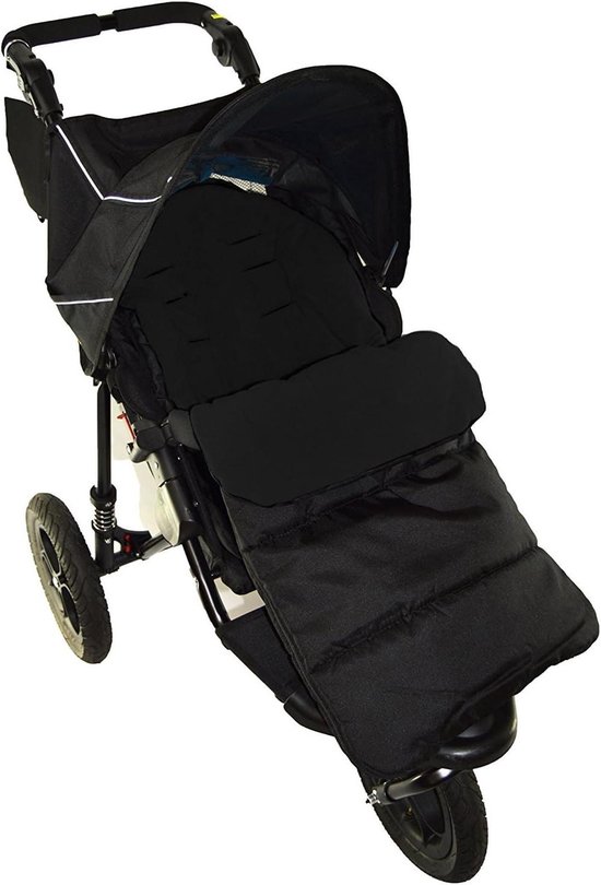 Voetenzak Kinderwagen - Slaapzak Kinderwagen - Warm Houden - Gemakkelijke Installatie - 46.4 x 38.8 cm - Zwart