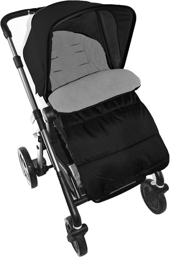 Voetenzak Kinderwagen - Slaapzak Pramen - Baby Comfort - Wind- en Waterafstotend - 47.6 x 39.4 x 7.2 cm - Grijs