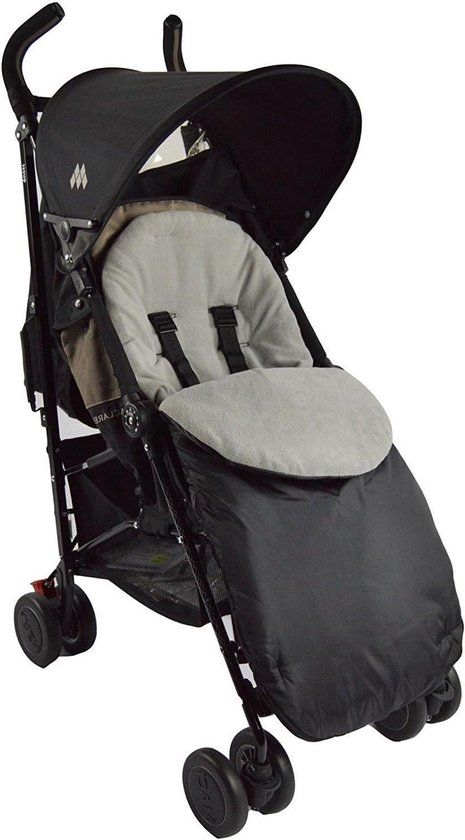 Voetenzak Kinderwagen - Universele Toes - Warm Blijven - Omvormbaar tot Zitverkleiner - 46 x 40 cm - Grijs