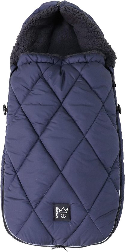 Voetenzak Kinderwagen - Universele Voetenzak - Warm en Comfortabel - Afneembaar Bovendeel - 100x43 cm - Blauw