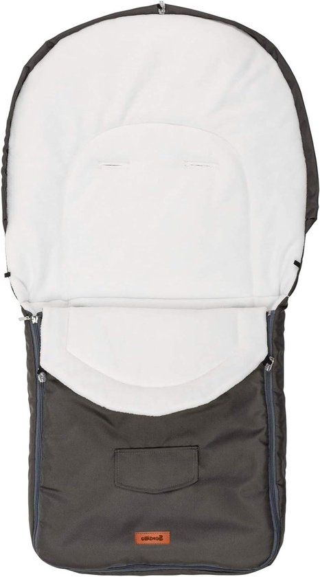 Voetenzak Kinderwagen - Voetenzak Reiswieg Buggy - Winterse Wandelingen - Waterafstotende Fleece - 95x40cm - Grafiet