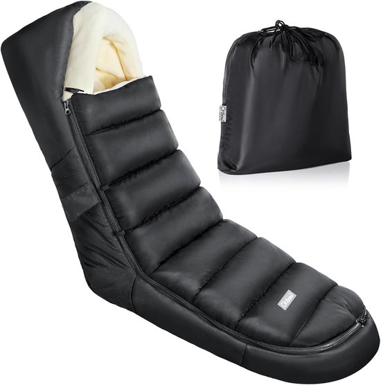Voetenzak Kinderwagen - Warme Buggyhoes - Winterse Wandelingen - Antislip Waterdicht - 104x44 cm - Zwart