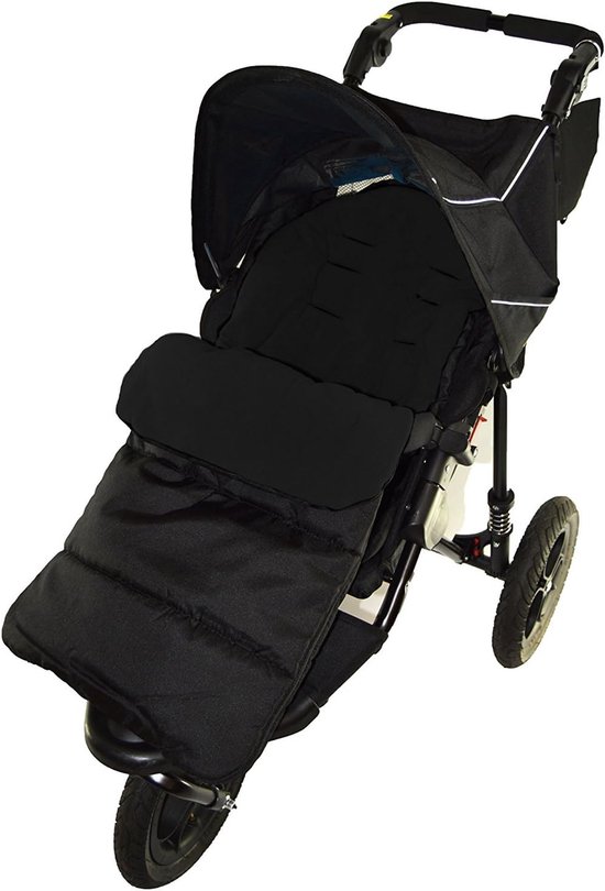 Voetenzak Kinderwagen - Warmtehoes - Comfortabel Reizen - Wind- en waterdicht - 90 cm - Zwart