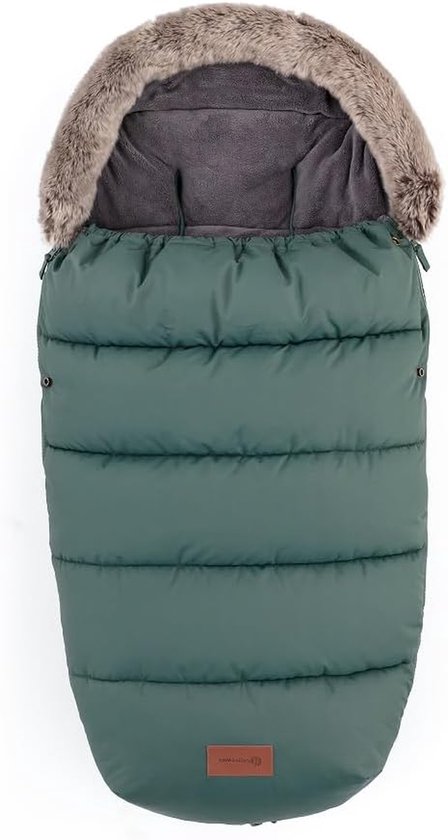 Voetenzak Kinderwagen - Winterzak Baby - Warm Houden - 4-in-1 Multifunctioneel - 100 cm - Groen