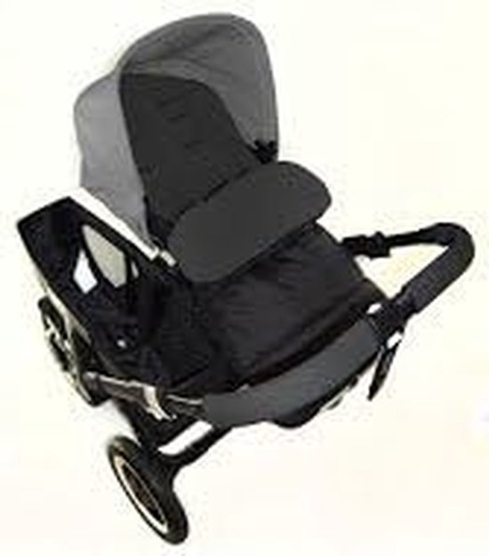 Voetenzak Kinderwagen - Winterzak Stoelvoering - Baby Warm Houden - Uitritsbaar tot Stoelvoering - 458 x 408 cm - Zwart