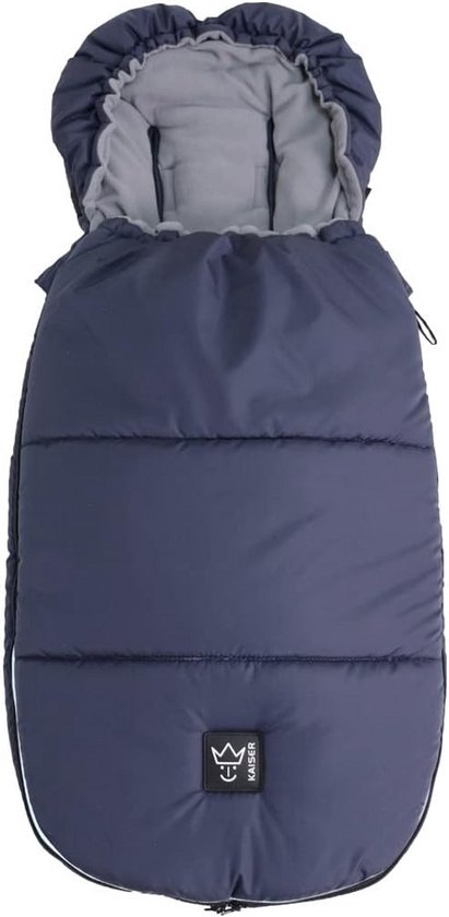 Voetenzak - Kinderwagen zak - Warm en droog blijven - Afneembaar bovendeel - 105 cm - Blauw