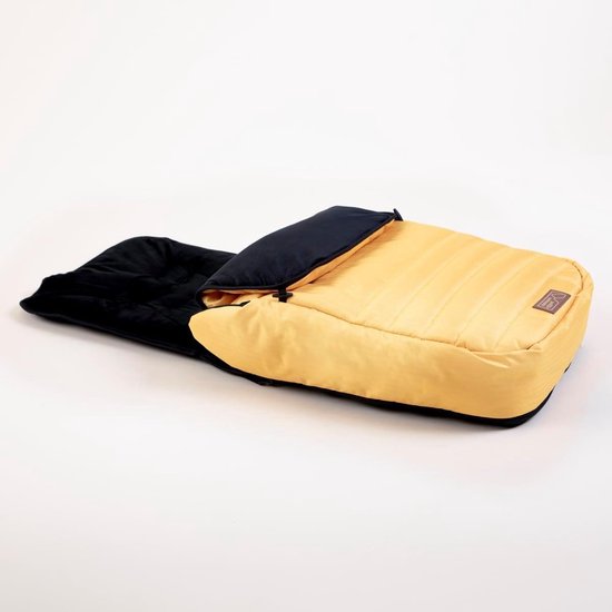 Voetenzak Kinderwagen - Zitzak Dekje - Warm Blijven - Dubbel Gebruik - 89 x 35 cm - Zonnegeel