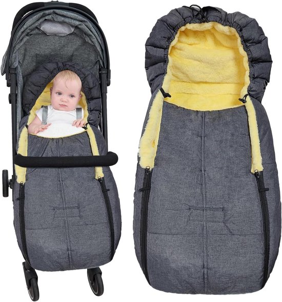 Voetenzak Lamsvacht - Universele Wintervoetjes - Voor Kinderwagens en Buggy's