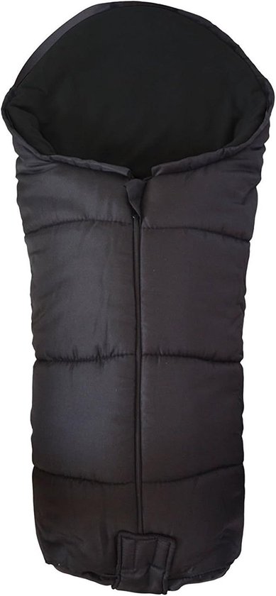 Voetenzak - Luiermuts Babymuts - Kinderwagen Comfort - Warm Fleece Voering - 40 x 29 x 15 cm - Zwart
