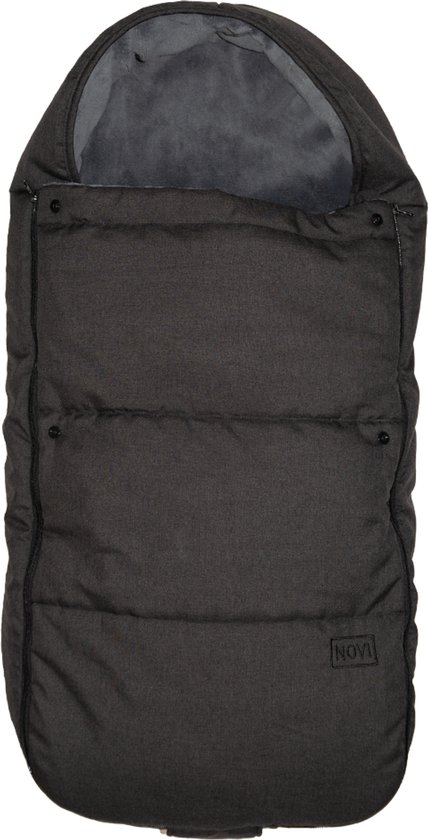 Voetenzak Novi Uni Cozy Black Melange van Merkloos