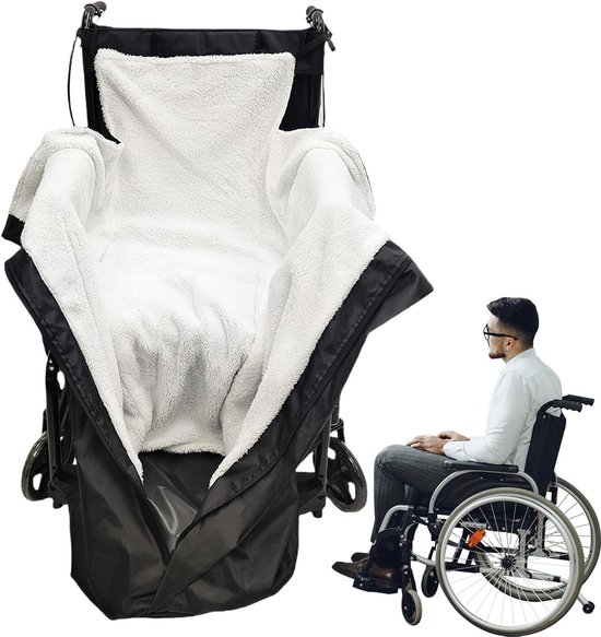 Voetenzak Rolstoel - Warme deken - Buitencomfort - Waterdicht en winddicht - 130 x 42 cm - Grijs
