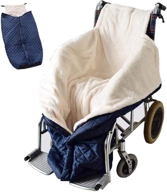 Voetenzak Rolstoel - Winterzak Kinderwagen - Warm Blijven - Universele Pasvorm - 1 kg - Zwart