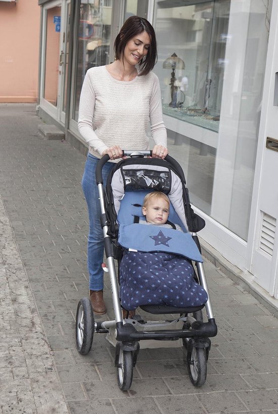 Voetenzak Sterpatroon - Babyzak Wandelwagenzak - Baby Warm Houden - Sterpatroon Design - 78 x 25 x 10 cm