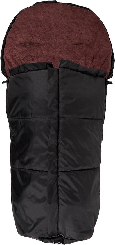Voetenzak Vario - Babyzak Kinderwagenzak - Comfortabel Reizen - Afneembaar Bovenstuk - 100 x 48 cm - Zwart Bruin