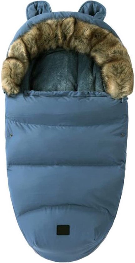 Voetenzak voor Autstoel & Kinderwagen-buggy-voor Maxi Cosi-Buitenwaterdicht en winddicht-Footmuff-Polyester-blauw van Merkloos