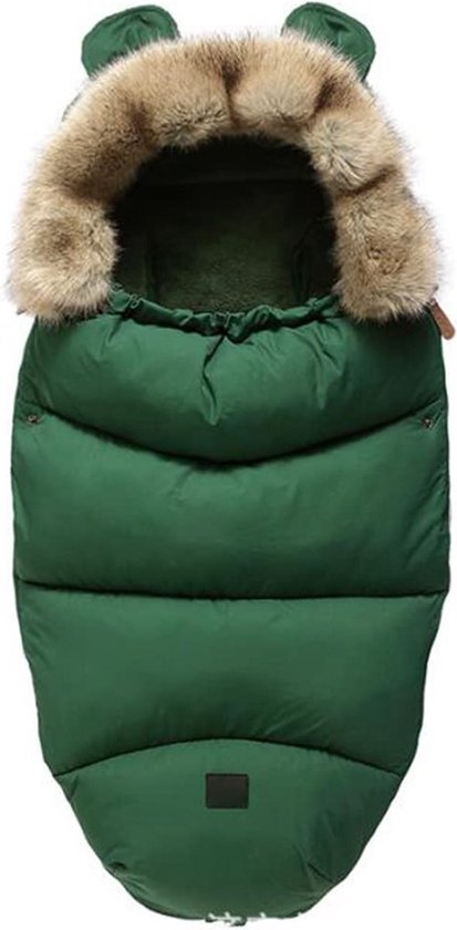 Voetenzak voor Autstoel & Kinderwagen-buggy-voor Maxi Cosi-Buitenwaterdicht en winddicht-Footmuff-Polyester-groen van Merkloos