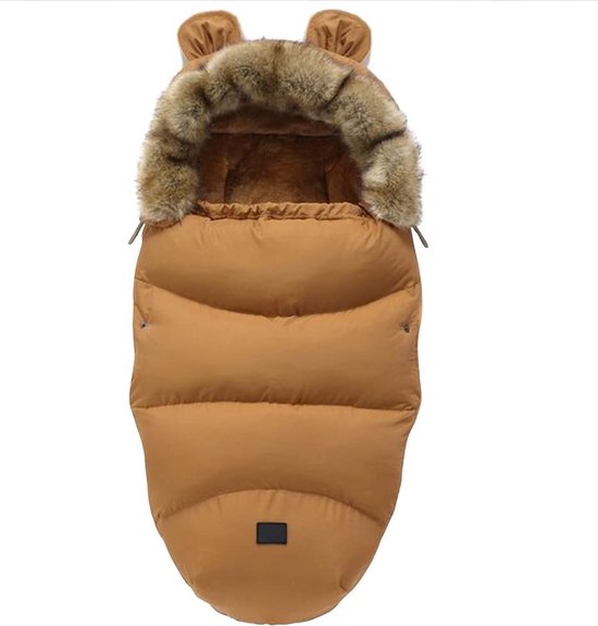 Voetenzak voor Autstoel & Kinderwagen-buggy-voor Maxi Cosi-Buitenwaterdicht en winddicht-Footmuff-Polyester-Khaki van Luufan