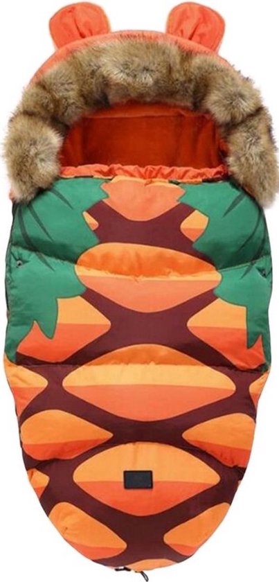 Voetenzak voor Autstoel & Kinderwagen-buggy-voor Maxi Cosi-Buitenwaterdicht en winddicht-Footmuff-Polyester-oranje kleur