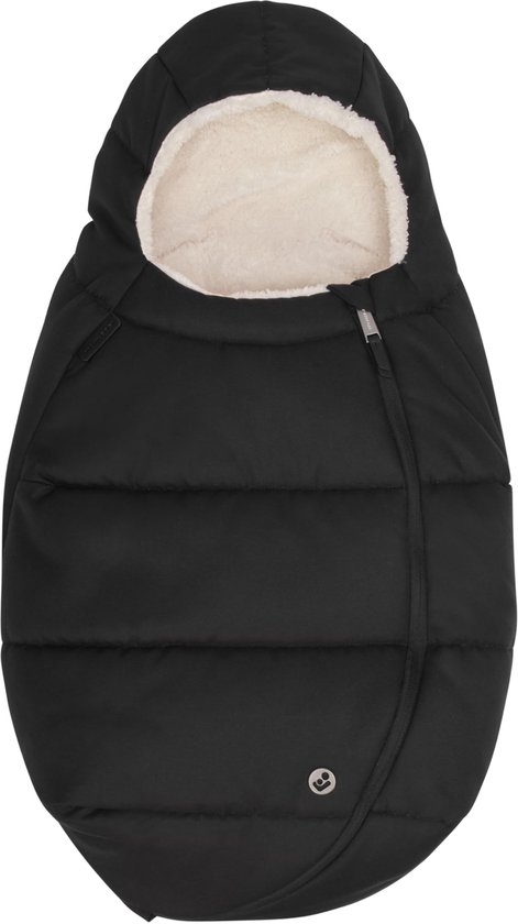 Voetenzak voor babyautostoeltjes (45-75cm), biedt comfort, makkelijk en veilig, zachte en stevige stoffen, machinewasbaar, compatibel met alle Maxi-Cosi babyautostoeltjes, Twillic Black